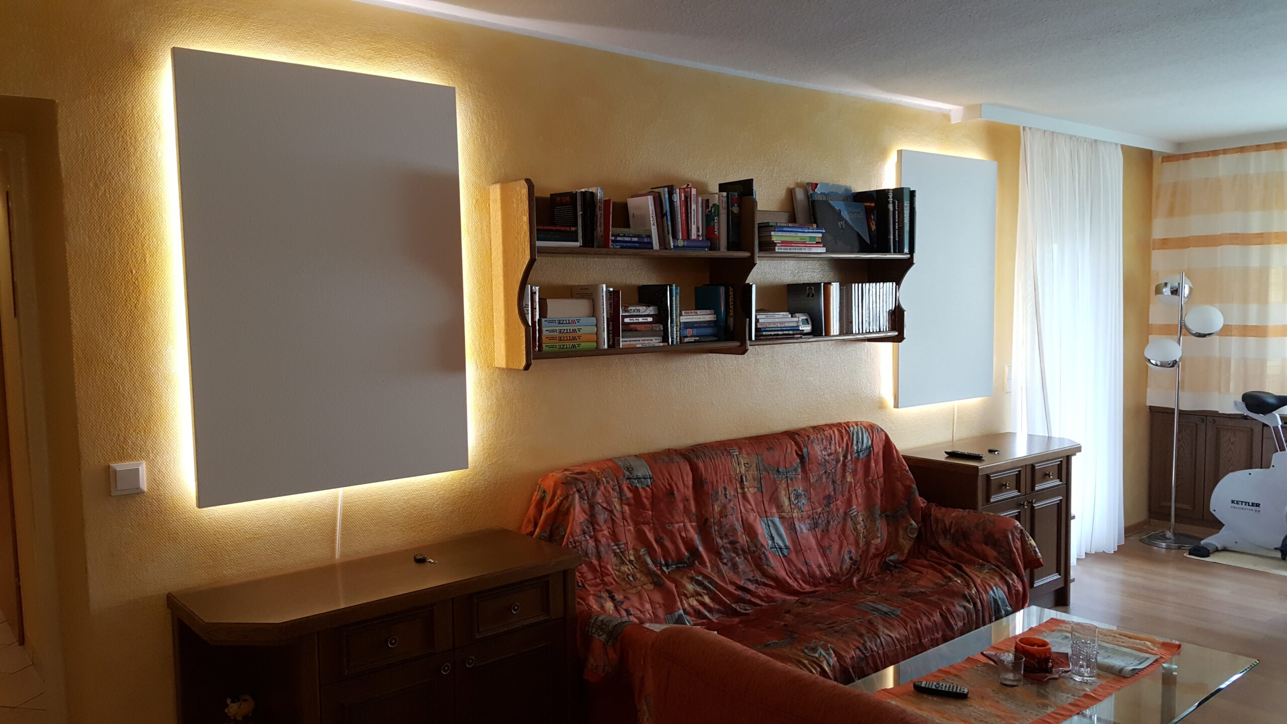 Zusatzheizung Wohnzimmer mit LED-Beleuchtung Infrarot Wiener Neustadt