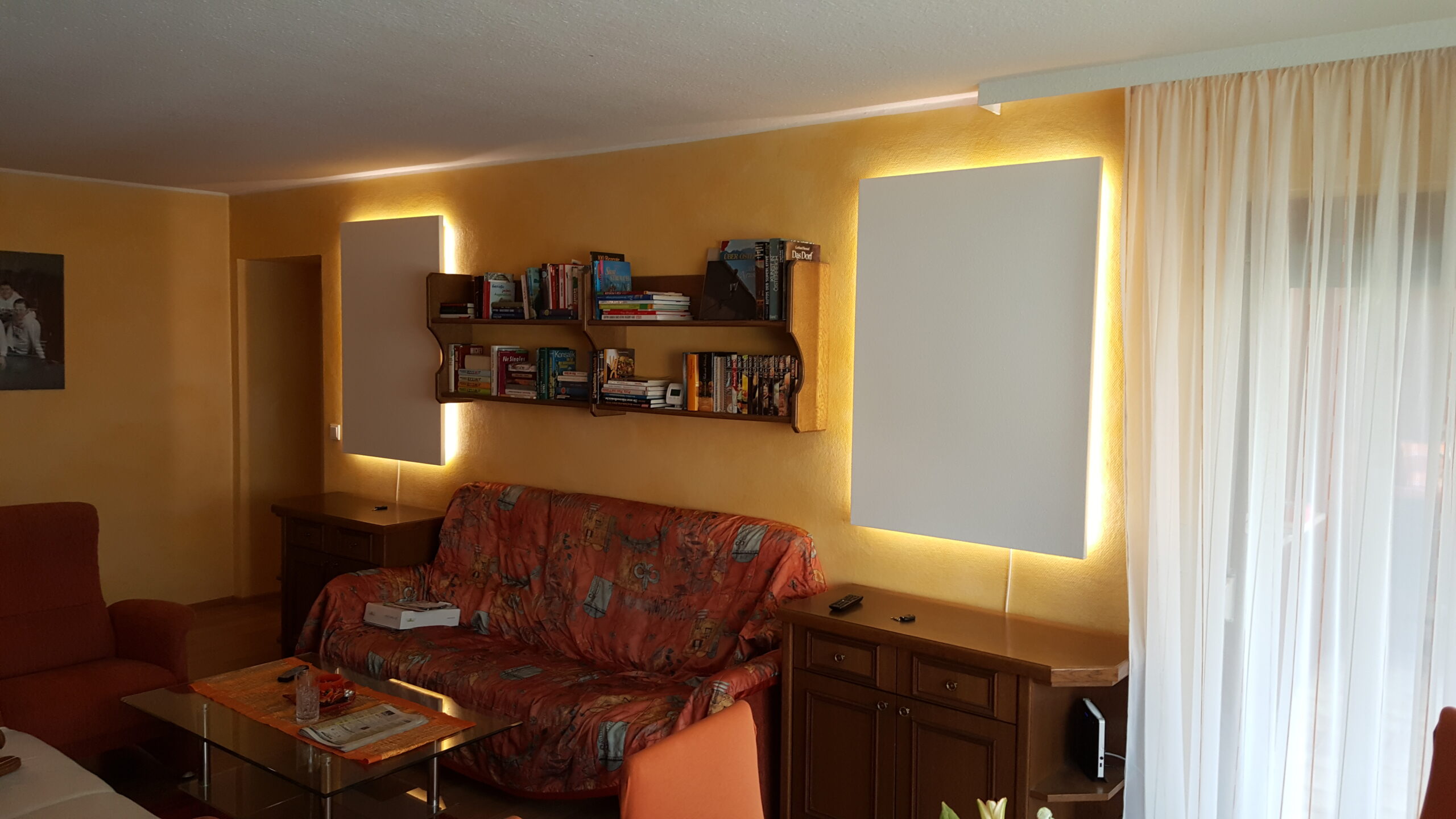 Zusatzheizung Wohnzimmer mit LED-Beleuchtung Infrarot Wiener Neustadt