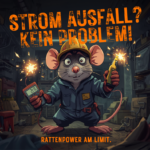 Elektriker Kabelratte Felixdorf Stromausfall kein Problem, Rattenpower am Limit
